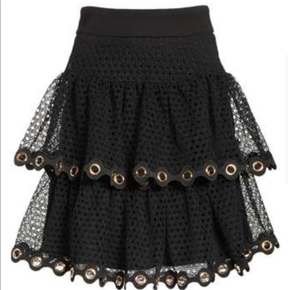 Maje James Tiered Ruffle Skirt size 2